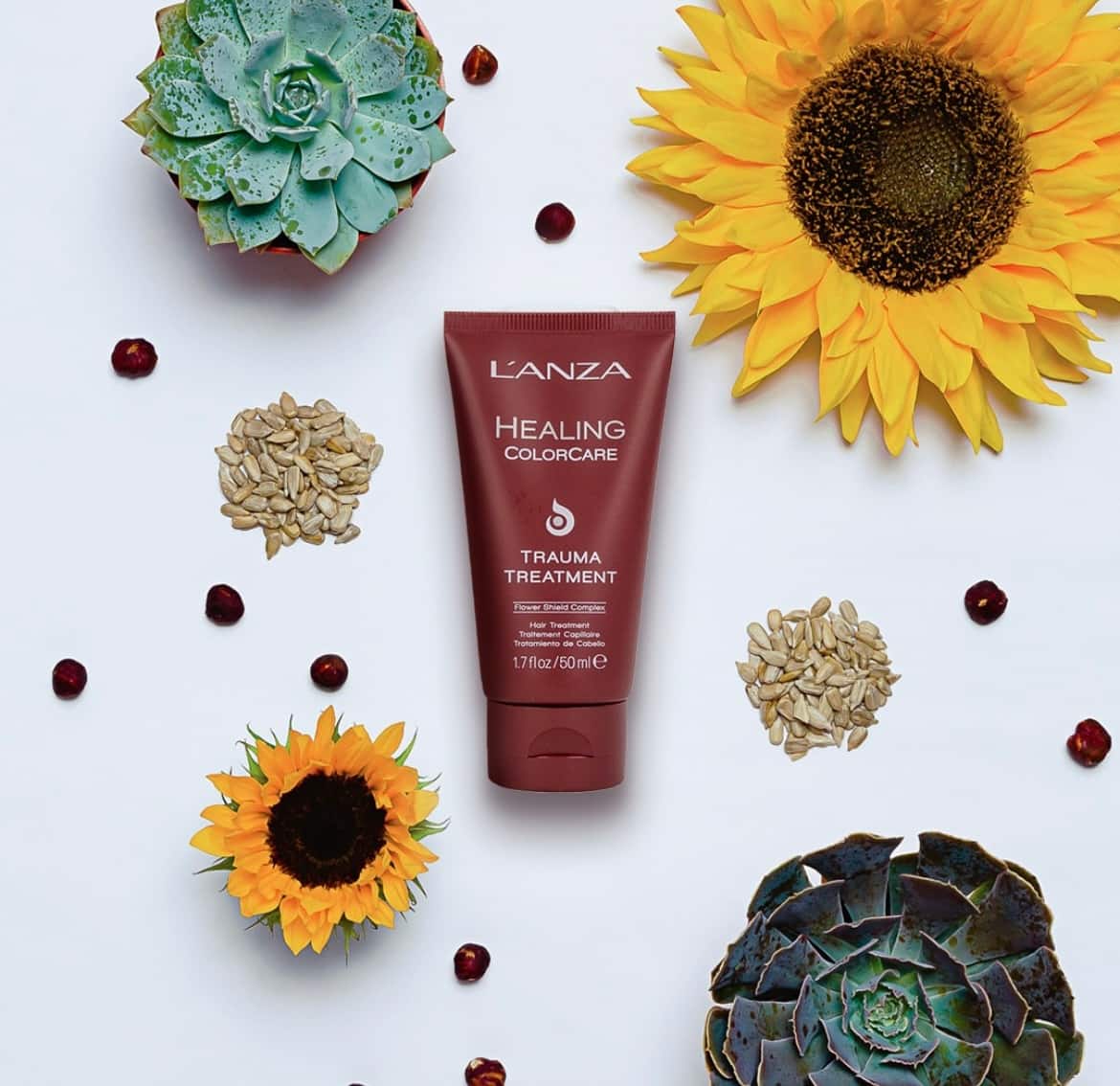 Ліпідна маска для пошкодженого та фарбованого волосся LʼANZA Healing ColorCare Trauma Treatment, 50 ml - 2